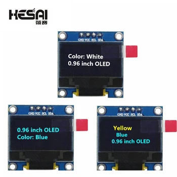 0.96 palcový IIC SPI Sériové White/Blue/Yellow Modrá/OLED Displej Modul SSD1306 12864 LCD Displej Rada pre