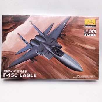 1:144 USA F-15C Eagle Fighter Vojenské Montáž Letu Lietadla Model