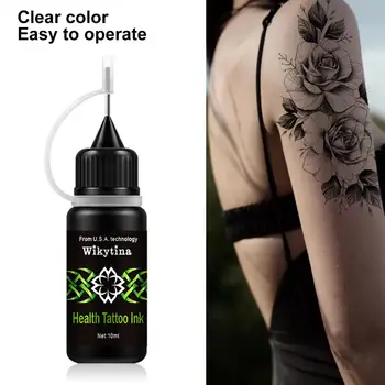 10 ml Tetovanie Tekutina Ľahko Použiť Vysokej Pigmentácia Prírodný Extrakt Tela Farba Trvalé Bezpečné Nepremokavé Tetovanie Pasty pre Dospelých