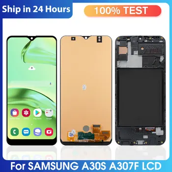 100% Testované TFT Pre Samsung Galaxy A30s LCD Displej S Dotykovým displejom Digitalizátorom. Montáž SamsungA30s A307F A307G Obrazovke