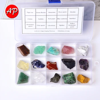 15PCS /Súbor Prírodných Quartz Farba Drahokam Crystal Hrubý Kameň Minerálne odber DIY Darček Domova