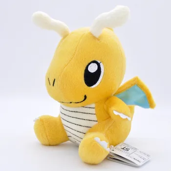 16 cm Pokemon Malých Q verzia Dragonite Sedí Oblečenie pre Bábiku Roztomilý Kreslený Plyšové Hračky Deti Darček