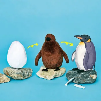 18 cm Tučniak 3 v 1 Plyšové Hračky Penguin Rast Plyšové Keychain Zmeniť Proces Penguin Narodenia Akvárium Penguin plyšáka Bábika