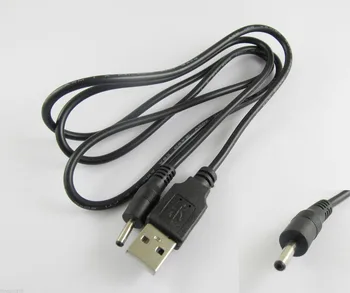 1pcs USB 2.0 Muž Na 3.0x1.1 mm DC Napájací Kábel 1m