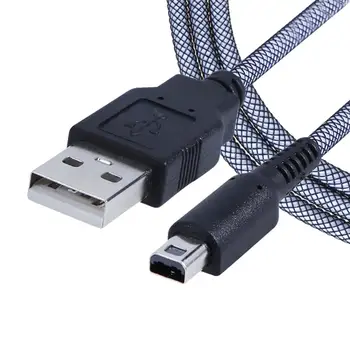 2 v 1 Synchronizovať Údaje Nabíjanie USB Napájací Kábel, Kábel 1,5 m/4.9 ft 24K Nabíjanie Kábel, Kábel pre Nintendo NDSI NOVÉ 3DSXL 2DSLL 3DS