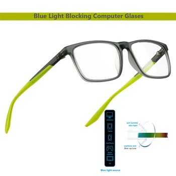 2021 anti blue ray Okuliare predpis počítač okuliare Okuliare dioptrické okuliare Modré Svetlo Blokuje okuliare, rám Mužov