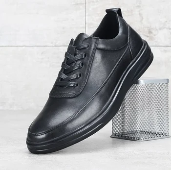 2021 Nový Príchod Mužov Klasické Obchodné Formálne Topánky kožené topánky Mužov Krajky-up oxford topánky