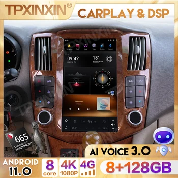 2din 8G+128G Multimediálne centrálnej Pre Lexus RX RX300 RX330 RX350 RX400H 2004-2008 Auta GPS Tesla obrazovke bluetooth Android 11 rádio