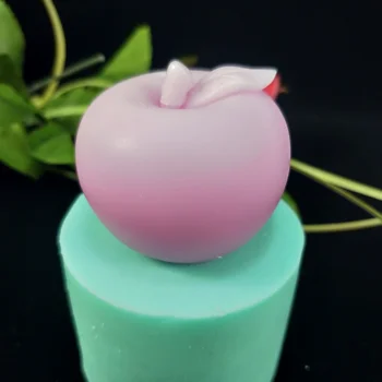 3D apple ručne vyrábané mydlo formy mousse tortu formy umenia silikónové ručne vyrábané mydlo DIY ručne vyrábané sviečky plesní