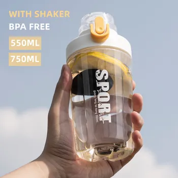 700ML Telocvični Shaker Športové Fľaše Srvátkový Proteínový Prášok shaker Pohár Pre Kulturistiku Plastové Prenosný mixér Fľaša na Vodu Piť zmiešavač