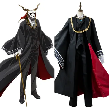 Anime Starovekej Magus' Nevesta Cosplay Dospelých Black Elias Ainsworth Cosplay Kostým Oblečenie Halloween Karneval Zákazku Kostým