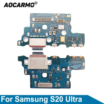 Aocarmo Pre Samsung Galaxy S20 Ultra S20U S20Plus G981B G988U Rýchle Nabíjanie pomocou pripojenia USB Port Nabíjací Dock S Mikrofónom Opravy Dielov