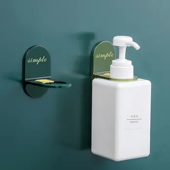 Dezinfekčné prostriedky na ruky kúpeľňa rack sprchový gél polica šampón úložný stojan wc voľný úder na stenu stojan