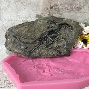 Domáce Dekorácie Živice Plavidlá Formy 3D Dragon Visí Dinosaura Fosílnych Silikónové Cementu Plesne Stôl Ozdoby