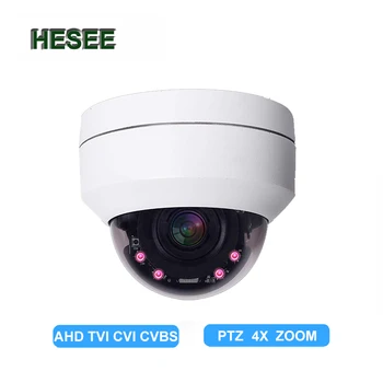 HESEE PTZ Dome Kamera Veži AHD Analógový 4X Optický Zoom Kamery 2MPX Bezpečnosť sledovacích 4 V 1 Vodotesný IP67 TVI CVI AHD