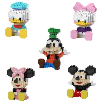 horúce cartoon Goofy Daisy Donald Duck Minnie Mickey Mouse Disneyland údaje model tehly micro diamond stavebné bloky, hračky, darčekové