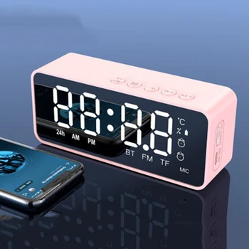 Horúce pre Xiao Bluetooth Reproduktor Hodiny, FM Rádio, LED Digitálny Inteligentný Budík Sledovať Tabuľka Elektronické Ploche Hodiny Tabuľka Dekor