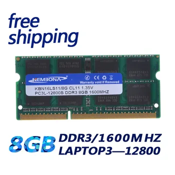 KEMBONA DDR3 Ram 8GB 1600Mhz 1.35 V PC3L pre Notebook/Laptop Sodimm Memoria Kompatibilný s 1333Mhz 1066Mhz Podpora Dual Channel