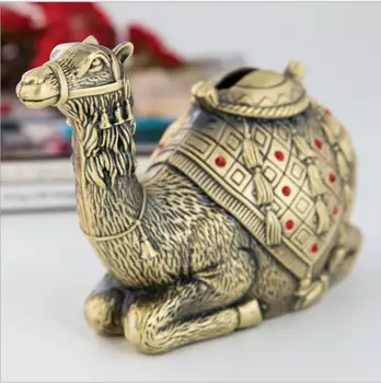 Kovové prasiatko banka peniaze box bronzovej farbe peniaze piggie banka camel mince ukladanie box pre deti, darčeky domáce dekorácie SNG049