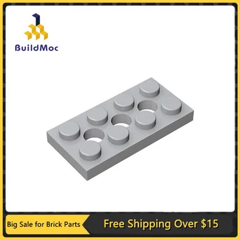 MOC Montuje Tehla Častice 3709 High-tech Doska 2 x 4 s 3 Otvormi Stavebné Bloky Súčastí DIY Tehly Väčšinu Model Časti Hračky