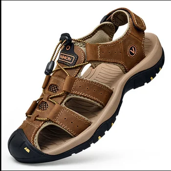 Muži Sandále Letné Vonkajšie Bežné Mužov Topánky Sandále 2022 Módne Originálne Kožené Sandále Muž Pláži Tenisky, Topánky Vody Mužov