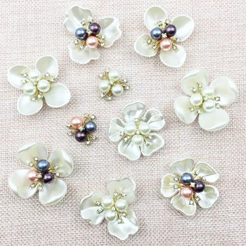 Móda Shell Pearl Flower Šperky Nálezy súčasti Pre Vyšívanie Diy Šperky Čo Materiálov, Remeselné Príslušenstvo