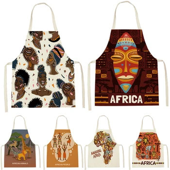 Nordic Afriky Africká Kuchyňa Cartuny Ženy Kuchyňa kuchyňa kuchyňa manica corta Aprile Accessori per la pulizia domestica delantal