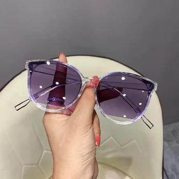 OIMG Ženy, slnečné Okuliare Módne Značky Dizajnér Cat Eye Žena Gradient Bodov Slnečné Okuliare Big Oculos Feminino De Sol UV400