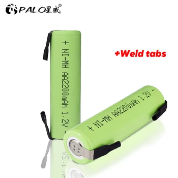 PALO 1.2 V, AA Ni-MH dobíjacie batérie 2200mAh pre Braun oral b D12 S12 elektrické zubné kefky