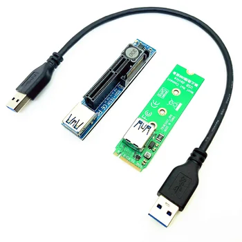 PCIE Stúpačky M-Key NVME M. 2 PCI Express X4 Grafické Karty Stúpačky 30 CM Kábel USB PCIE Extender Port Rozšírenie Adaptér Stúpačky Kábel