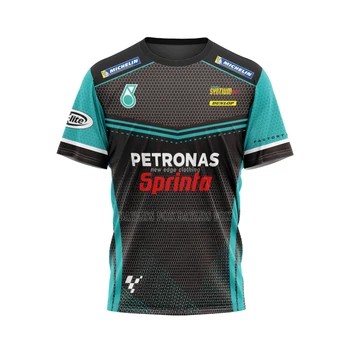 Pre Yamaha T-Shirt Ractory Racing Team Petronas Motocykel Jazdiť Na Leto, Voľný Čas Rýchlo Vyschnúť Priedušná Nie Fade Ľadovej Jersey