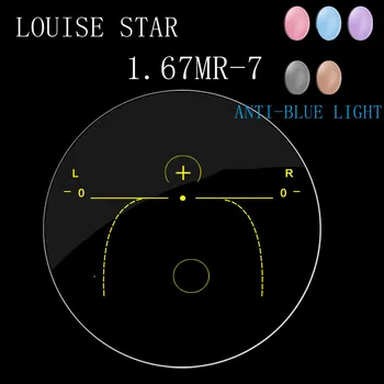 Predpis Objektív Index Lomu 1.67 Photochromic Anti-modré Svetlo Asférické Progresívne LensFree-Formulár MultifocalRadiation objektív