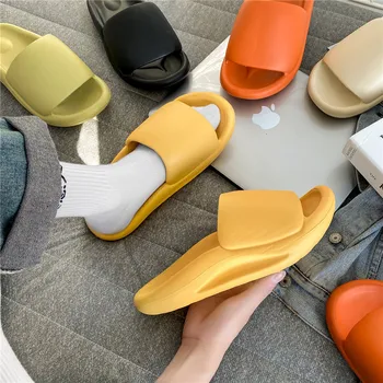 Pár Papuče Nové Letné Ženy Muži Listov Plážové Sandále Vonkajšie Vnútorné Non-Slip Nové Dizajnér Dámske Papuče Platforma Topánky