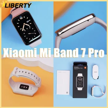 Pôvodný Xiao Mi Band 7 Pro Inteligentný Náramok 1.64 Palcový AMOLED Displej GPS Kyslíka v Krvi, Fitness Traker Nepremokavé Smart Band7 Pro