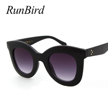 RunBird 2019 Retro Malé Mačacie Oko slnečné Okuliare Ženy, Luxusné Značky Dizajnér 90. rokov Korytnačina Oválne Cateye Slnečné Okuliare Odtiene 5412