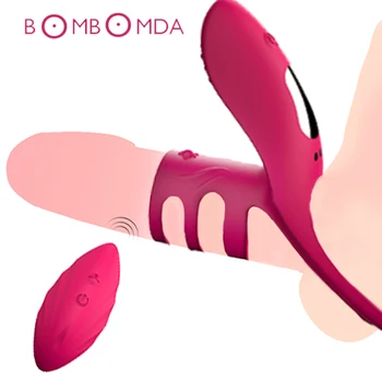 Sexy Mužov Vibračný Penis Krúžok Oneskorenie Ejakulácie Penis Krúžok Klitorisu G mieste Stimulátor Análny Vibrátor, Dildo Sexuálne Hračky pre Ženy Muži