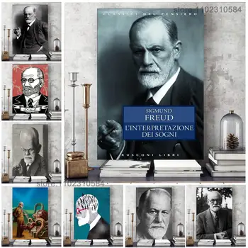 Sigmund Freud Wall Art Plátno Plagáty Dekorácie Umenie Plagátu Osobný Darček Moderné Rodinné spálňa Maľovanie