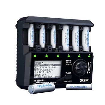 SKYRC NC2500 Pro Discharger DC 12V 3A AA/AAA NiMH/NiCD Batérie Multi-function Nabíjačku Analyzátor Rýchlo Nabíjačka S LCD Displej