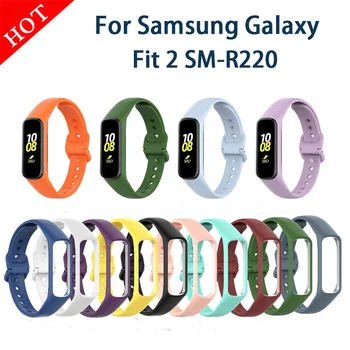 Sledujte Náramok Nahradenie Watchband Correa Pre Samsung Galaxy Fit2 Silikónové Šport Kapela Popruh Pre Samsung Galaxy Fit 2 SM-R220