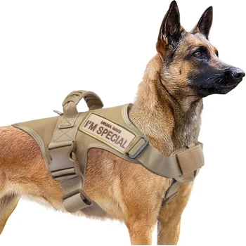 Taktické Postroj Psa Hliadka K9 Postroj služobného Psa Vesta Vojenské Psa Vesta Pracovný Pes Vesta s Rukoväť pre Malé Veľké Psy Použitie