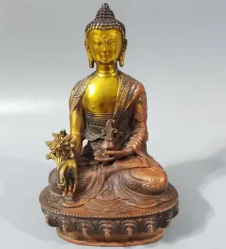 Tibetský Mosadz Budhizmus Bódhisattva Medicíny Sochu Budhu