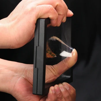 Transparentné Plávajúce Rám Tieňový Box Šperkov Náhrdelník Displej 110x110x 20 mm