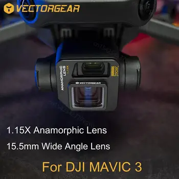 Vectorgear 15.5 mm širokouhlý Objektív 1.15 X Anamorphic Šošovky Filter Pre DJI Mavic3 Mavic 3 FPV Film Objektív Kamery Príslušenstvo
