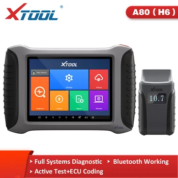 XTOOL A80 Automobilový Celý Systém Diagnózy Nástroj BT/WIFI Pripojenie ECU Kódovanie Aktívne Test Skener 31+Reset Funkcie Bezplatná Aktualizácia