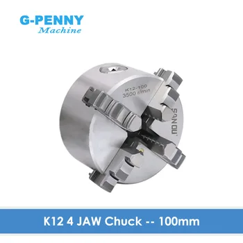 100mm 4 čeľuste Chuck self-centrovanie príručka chuck štyri čeľuste K12-100 pre CNC Gravírovanie Frézovanie stroja ,CNC Sústruh Stroj!