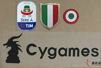 2018-19 Juven Serie patch nastaviť nové Silikónové Serie patch+červená coppa Italia Kruhu patch+hrudníka Scudetto+Cygames sponzor