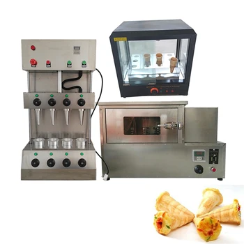 Automatické Valcované Kužeľ Pečenie Stroj Na Zmrzlinu Kužeľ Stroj Na Výrobu Pizza Kužeľ Výrobnej Linky