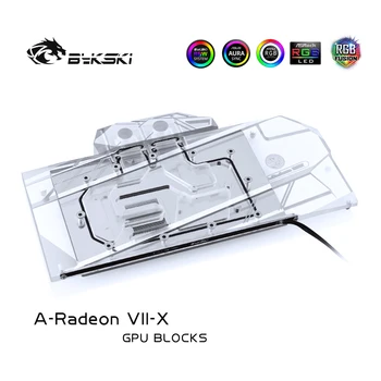 Bykski GPU Chladič Pre Verejné Série AMD Radeon VII Watercooling Blok Úplné Pokrytie WaterBlock, A-Radeon VII-X gpu chladič
