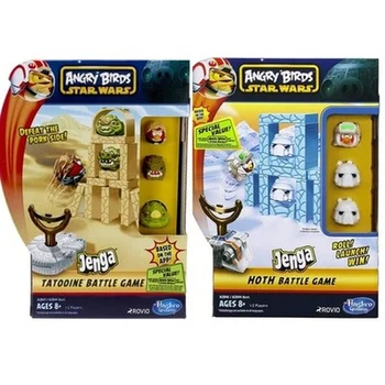 Hasbro Angry Birds Star Wars Jenga Deti Hračky, Stavebný kameň Montáž Prak Dosková Hra Modelu Auta dieťa Darček