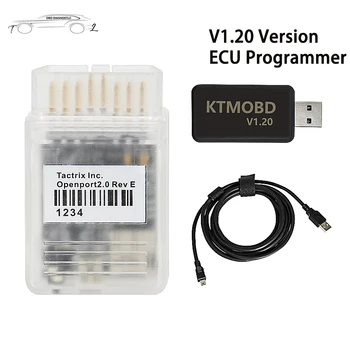 KTMOBD V1.20 OBD ECU Programátor K-TM OBD S USB Dongle Celý Set ECU Upgrade Nástroj Pre Čítanie&Písanie&kontrolný súčet&Oprava